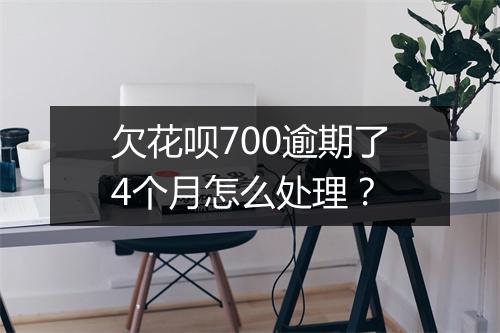 欠花呗700逾期了4个月怎么处理？