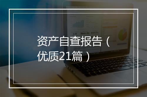 资产自查报告（优质21篇）