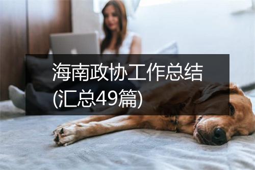 海南政协工作总结(汇总49篇)