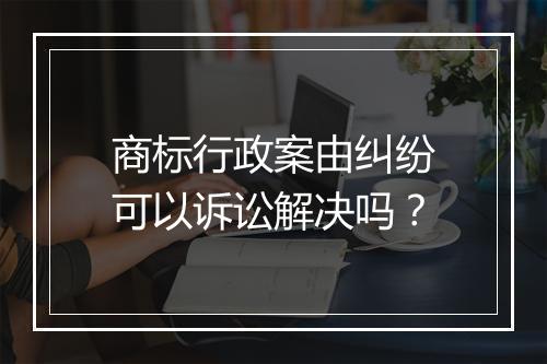 商标行政案由纠纷可以诉讼解决吗？