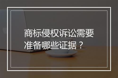 商标侵权诉讼需要准备哪些证据？