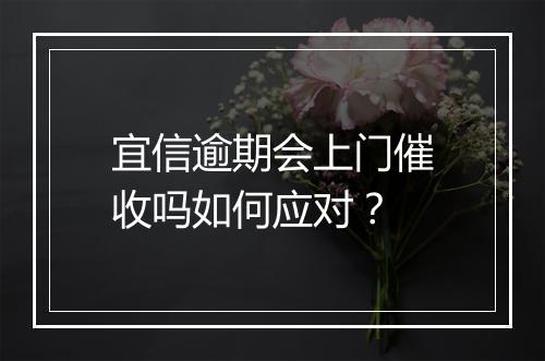 宜信逾期会上门催收吗如何应对？