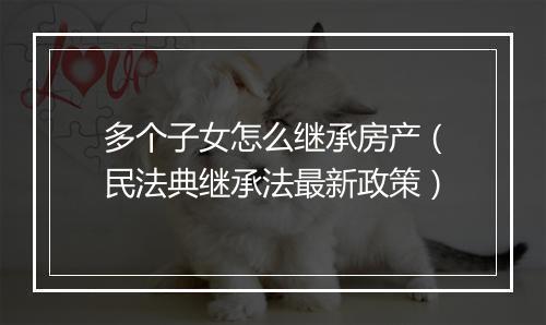 多个子女怎么继承房产（民法典继承法最新政策）