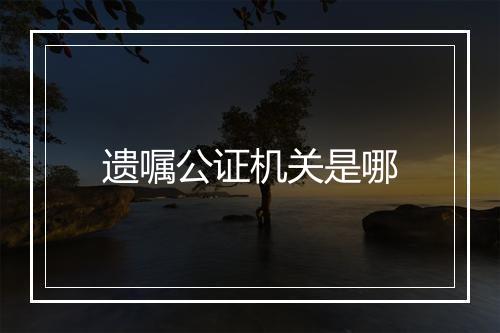 遗嘱公证机关是哪