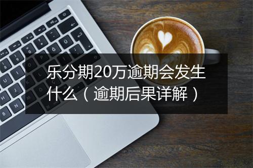 乐分期20万逾期会发生什么（逾期后果详解）