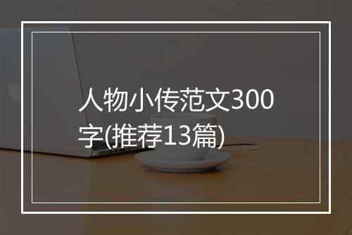 人物小传范文300字(推荐13篇)