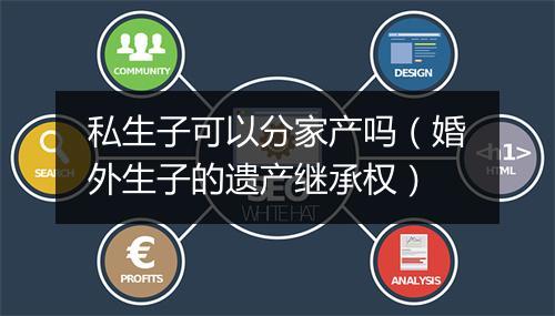 私生子可以分家产吗（婚外生子的遗产继承权）