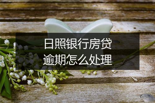 日照银行房贷逾期怎么处理