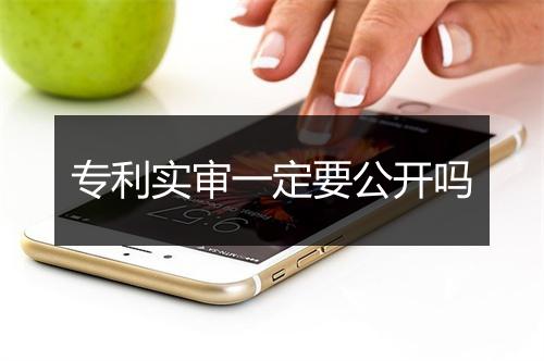 专利实审一定要公开吗
