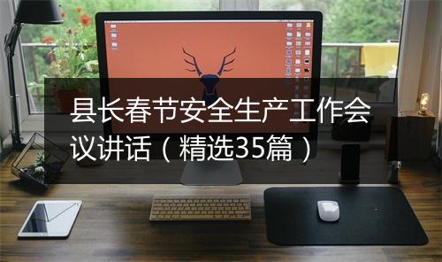 县长春节安全生产工作会议讲话（精选35篇）