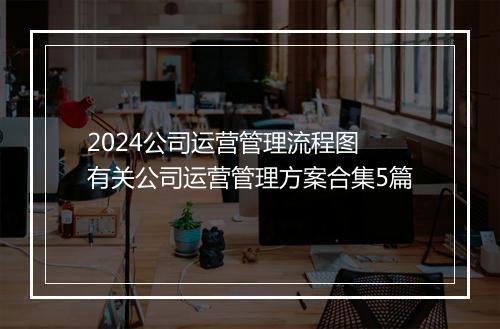 2024公司运营管理流程图 有关公司运营管理方案合集5篇