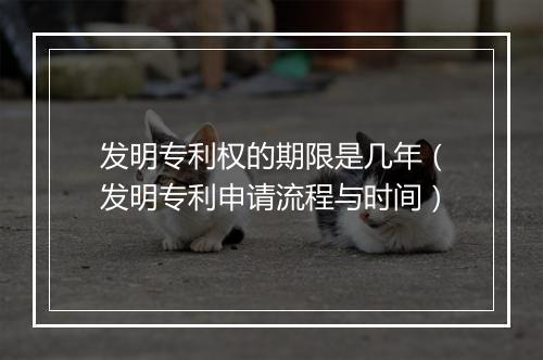 发明专利权的期限是几年（发明专利申请流程与时间）