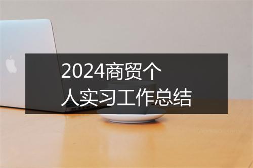 2024商贸个人实习工作总结