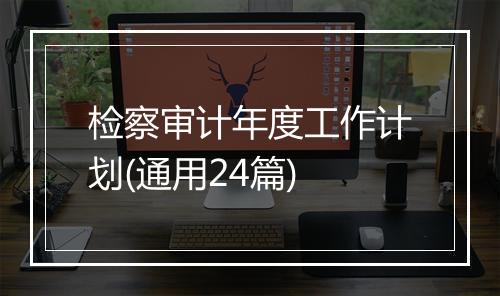 检察审计年度工作计划(通用24篇)