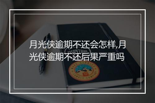 月光侠逾期不还会怎样,月光侠逾期不还后果严重吗