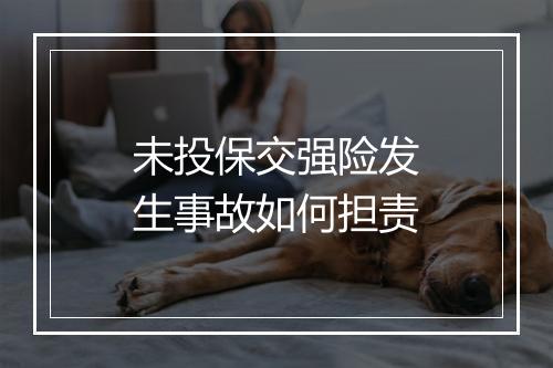 未投保交强险发生事故如何担责