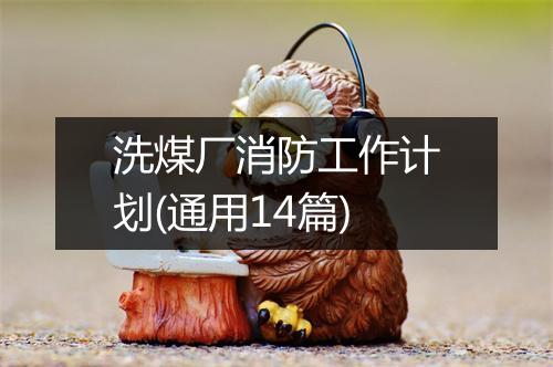 洗煤厂消防工作计划(通用14篇)