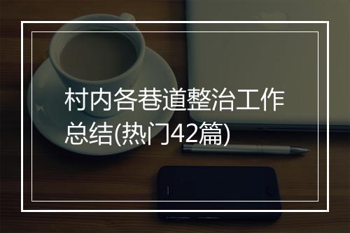 村内各巷道整治工作总结(热门42篇)