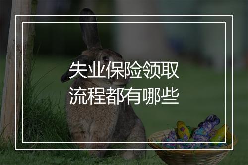 失业保险领取流程都有哪些