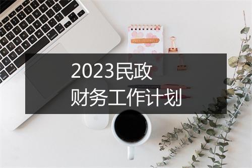 2023民政财务工作计划