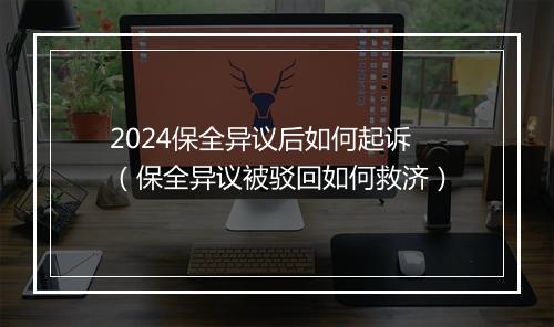 2024保全异议后如何起诉（保全异议被驳回如何救济）