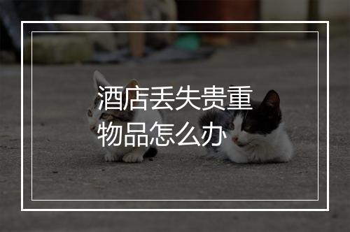 酒店丢失贵重物品怎么办