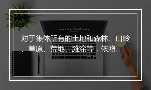 对于集体所有的土地和森林、山岭、草原、荒地、滩涂等，依照哪些规定行使所有权