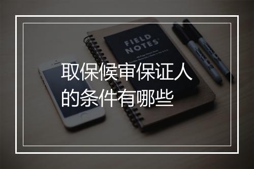 取保候审保证人的条件有哪些
