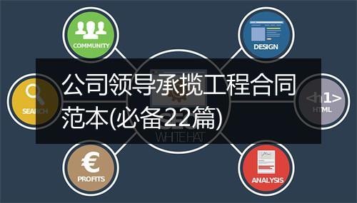 公司领导承揽工程合同范本(必备22篇)