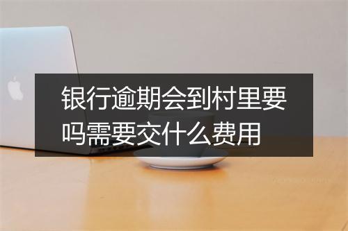 银行逾期会到村里要吗需要交什么费用