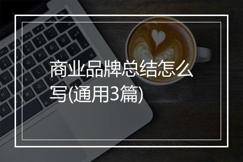 商业品牌总结怎么写(通用3篇)