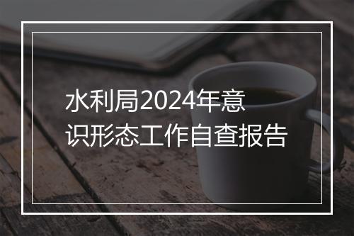 水利局2024年意识形态工作自查报告