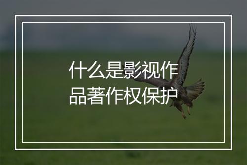 什么是影视作品著作权保护