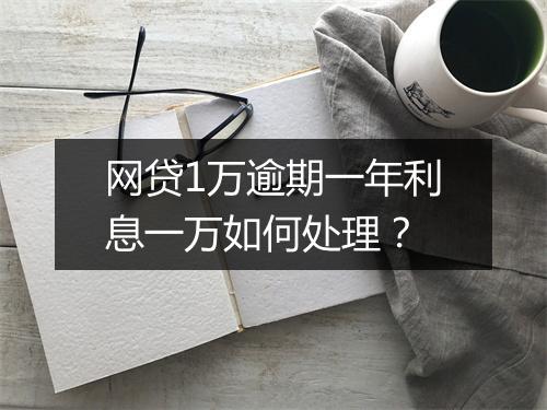 网贷1万逾期一年利息一万如何处理？