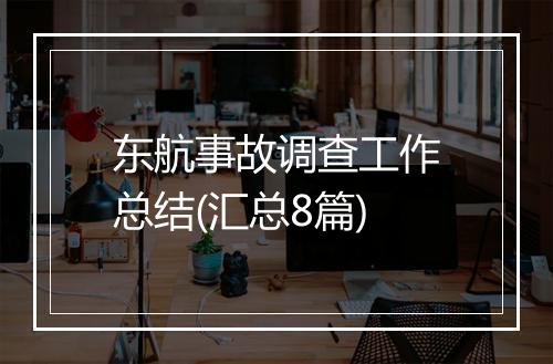 东航事故调查工作总结(汇总8篇)