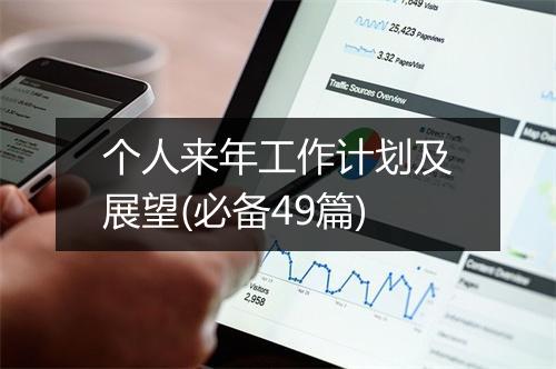 个人来年工作计划及展望(必备49篇)