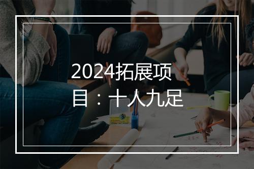 2024拓展项目：十人九足