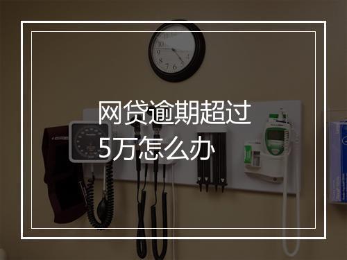 网贷逾期超过5万怎么办