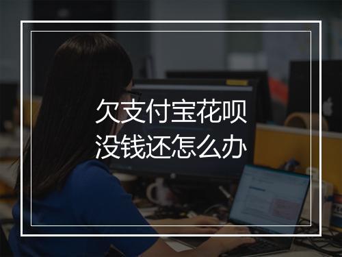 欠支付宝花呗没钱还怎么办