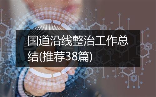 国道沿线整治工作总结(推荐38篇)