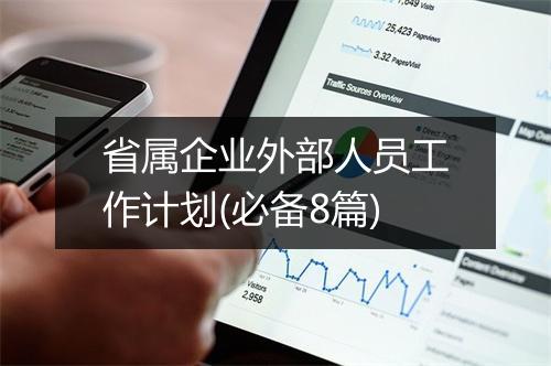 省属企业外部人员工作计划(必备8篇)