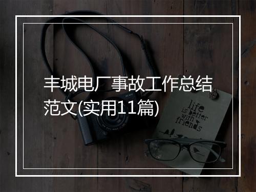 丰城电厂事故工作总结范文(实用11篇)