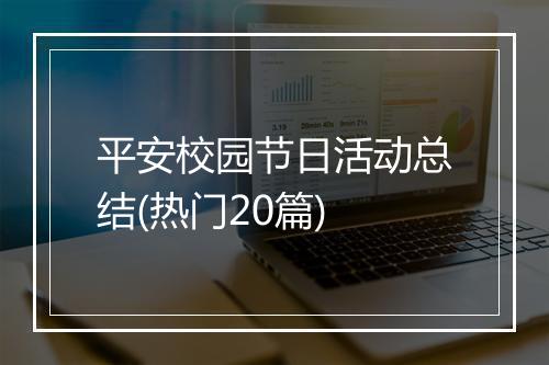 平安校园节日活动总结(热门20篇)