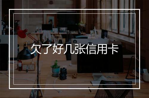 欠了好几张信用卡