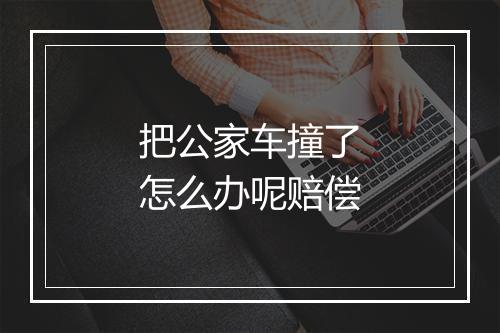 把公家车撞了怎么办呢赔偿