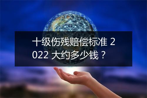 十级伤残赔偿标准 2022 大约多少钱？