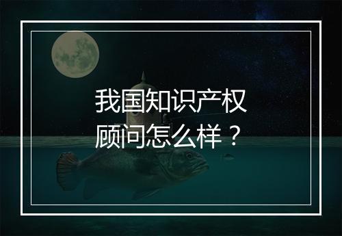 我国知识产权顾问怎么样？