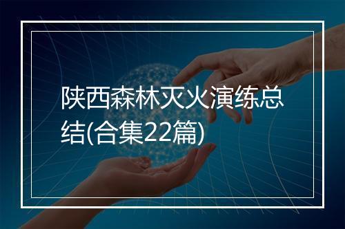 陕西森林灭火演练总结(合集22篇)