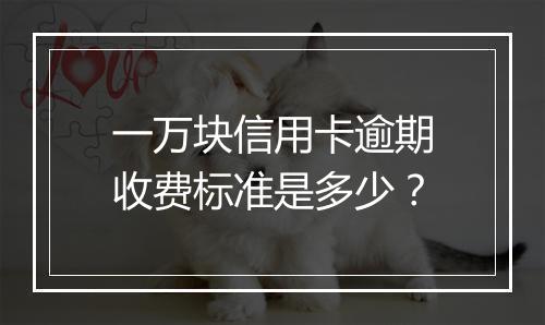 一万块信用卡逾期收费标准是多少？
