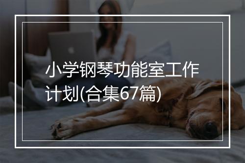 小学钢琴功能室工作计划(合集67篇)